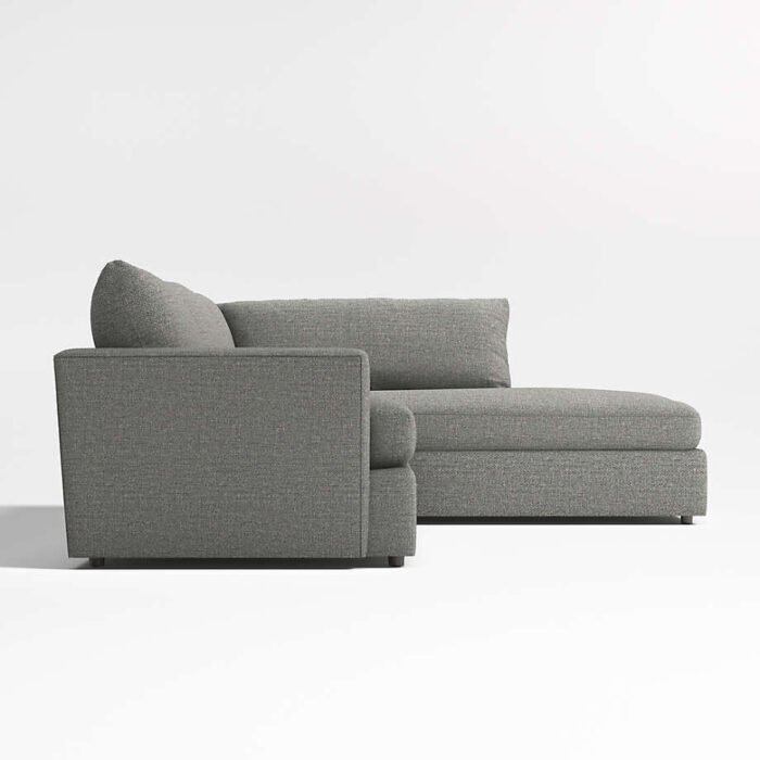 Lounge 2-Piece L-Shaped Sofa with Right-Arm Bumper