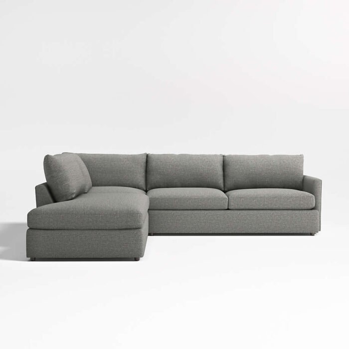 Lounge 3-Piece Left-Arm Bumper Sectional Sofa