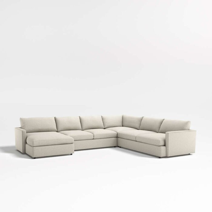 Lounge Deep 4-Piece Corner Sectional with Chaise Lounge