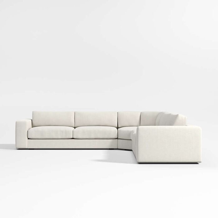 Oceanside Low 3-Piece Sectional Sofa with Wedge