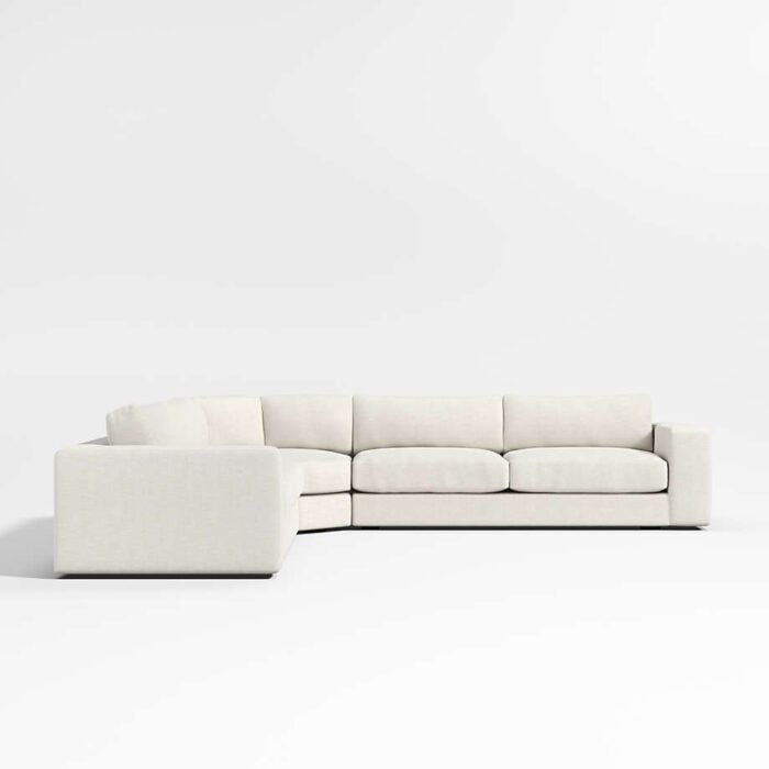 Oceanside Low 3-Piece Sectional Sofa with Wedge