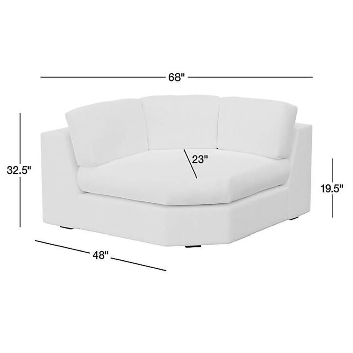 Oceanside Wedge Sectional Piece