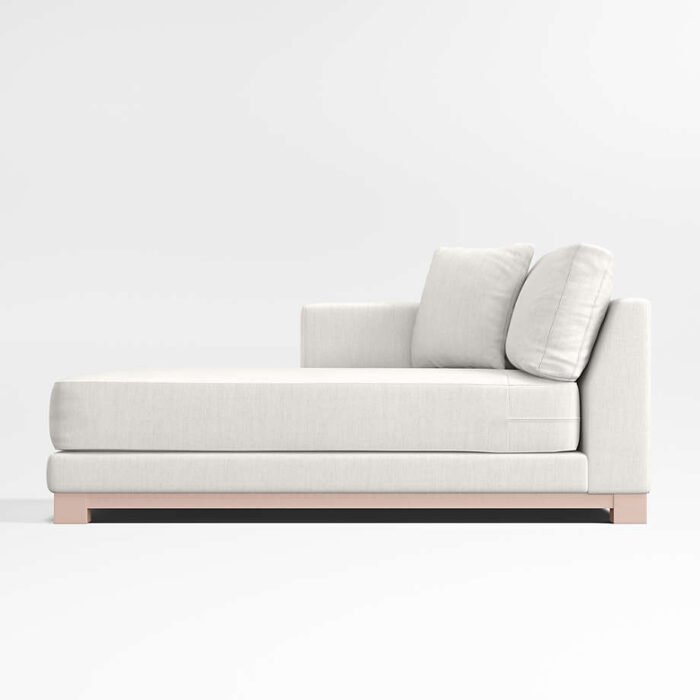 Gather Deep Wood Base Left-Arm Chaise