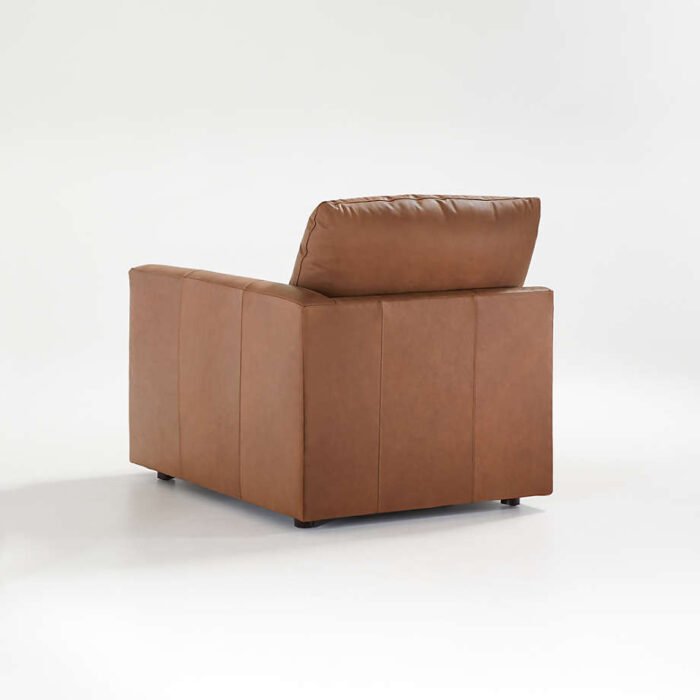 Gather Leather Right-Arm Chair