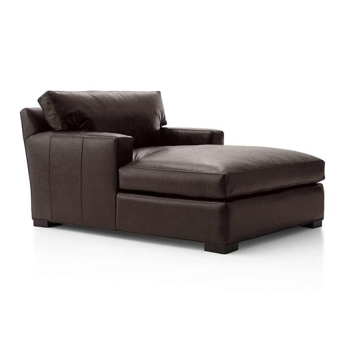 Axis Leather Chaise Lounge