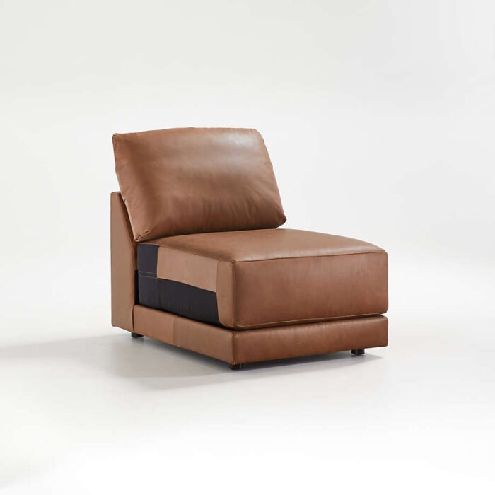 Gather Leather Armless Chair