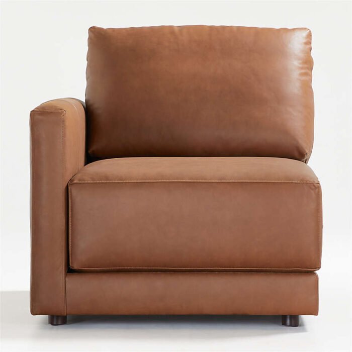 Gather Leather Left-Arm Chair