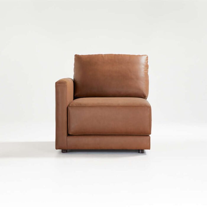 Gather Leather Left-Arm Chair