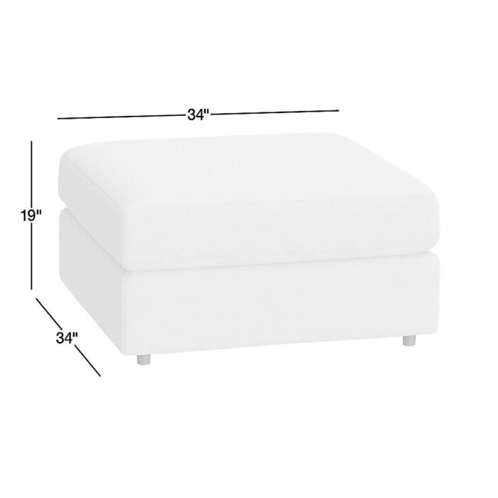 Lounge Classic 34" Square Cocktail Ottoman