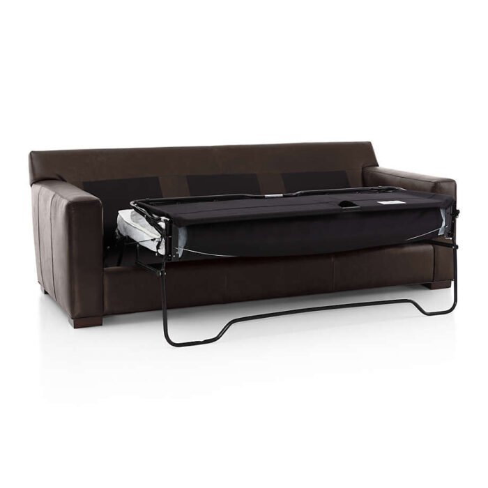 Axis Leather 3-Seat Queen Sleeper Sofa with Air Mattress