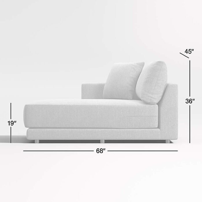 Gather Deep Left-Arm Extra Wide Chaise Lounge