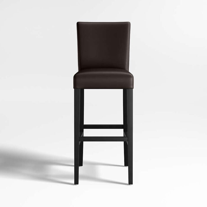 Lowe Chocolate Leather Counter Stool