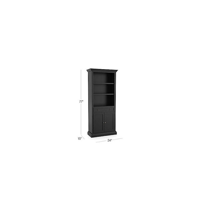 Cameo Bruno Black Storage Bookcase