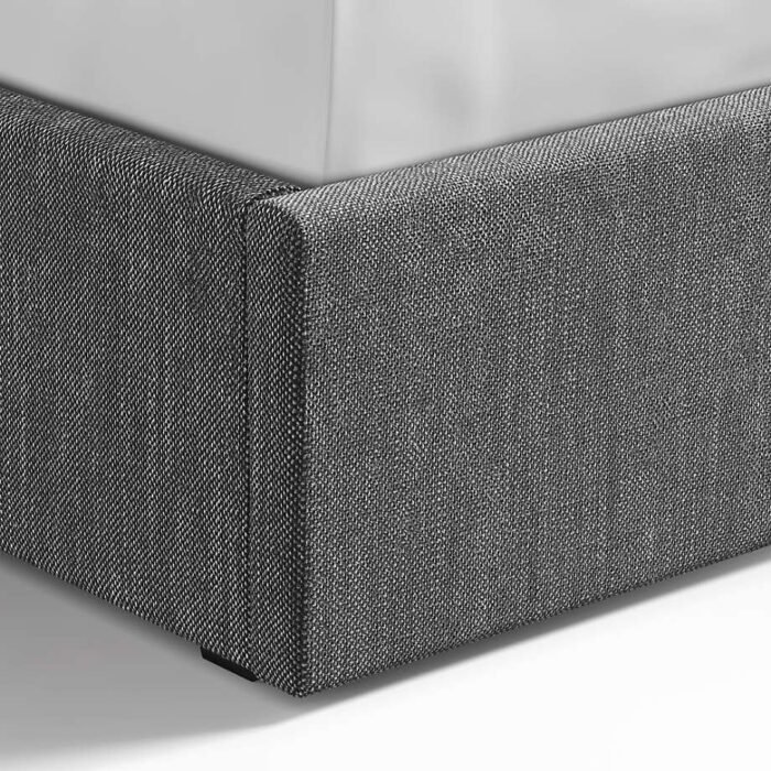 Graphite Grey Queen Upholstered Storage Bed Base