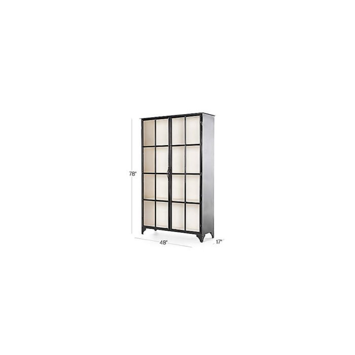 Kedzie Black-and-White Storage Cabinet