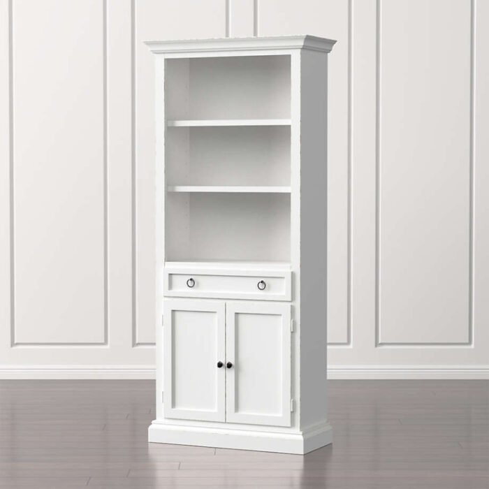 Cameo White Storage Bookcase