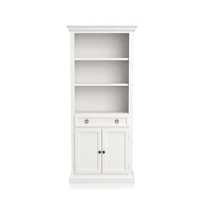 Cameo White Storage Bookcase