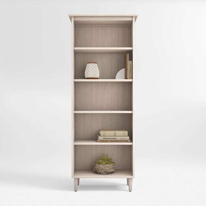 Kendall Pickled Oak Bookcase