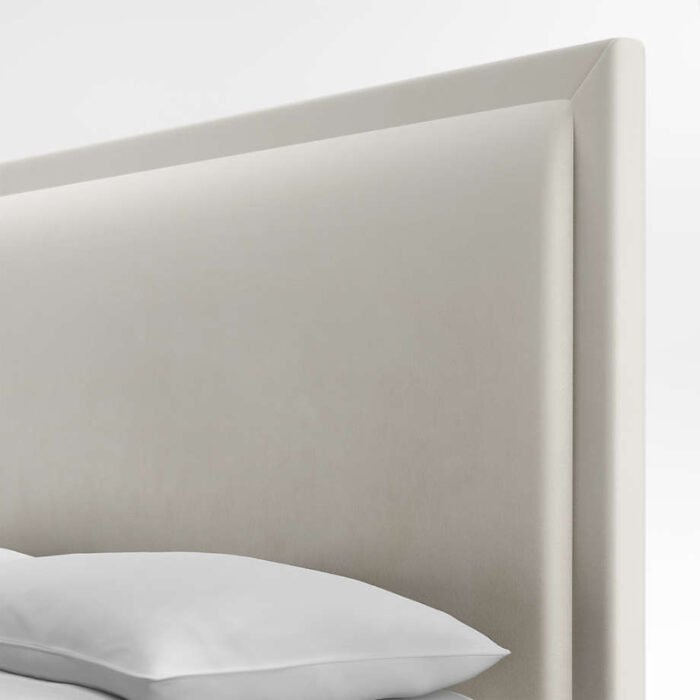 Meraux 56" Beige Upholstered Queen Headboard