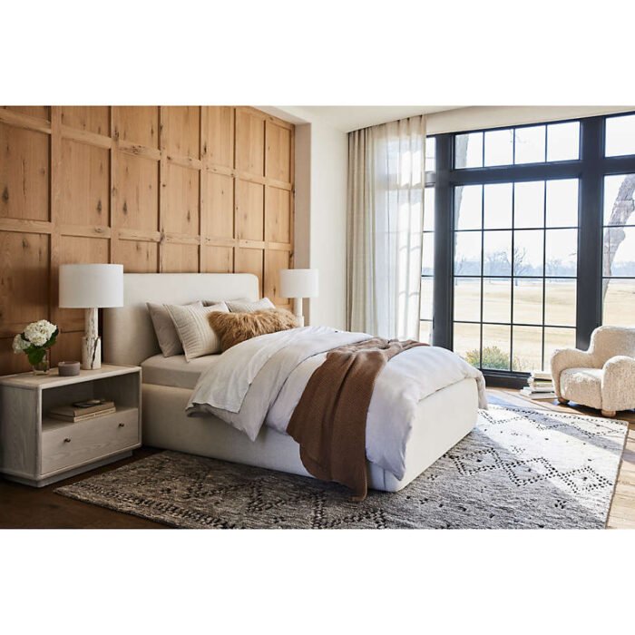 Anneli Ivory Upholstered Queen Bed