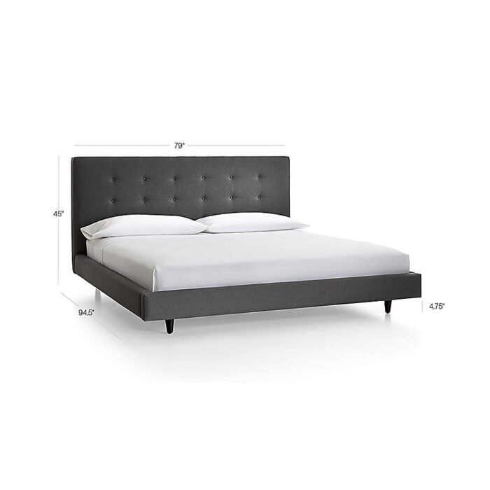 Tate California King Upholstered Bed 45"