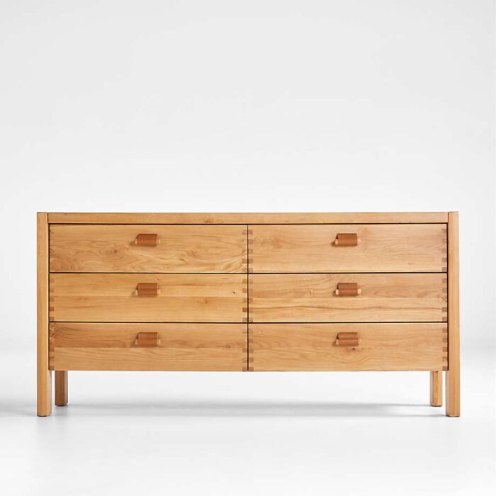 Bremond 6-Drawer Oak Dresser