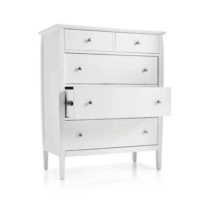 Mason White 5-Drawer Chest