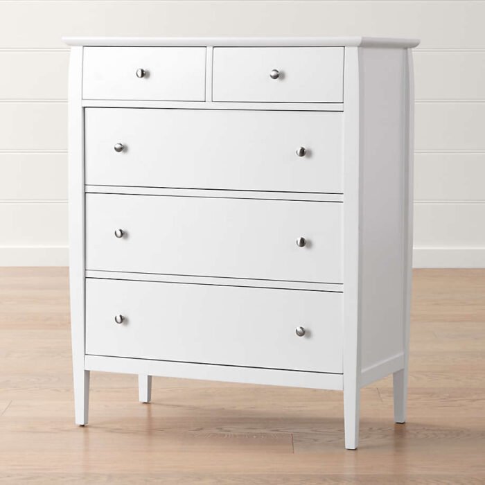 Mason White 5-Drawer Chest