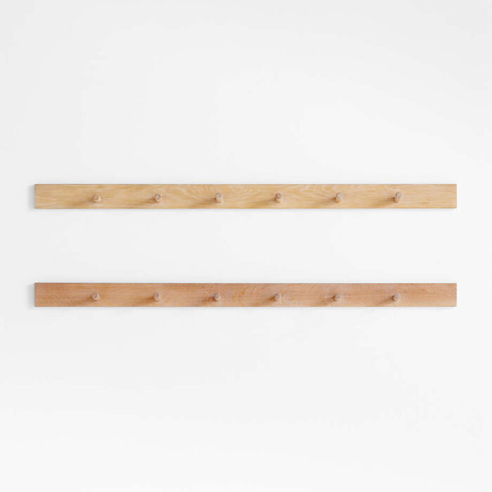 Terra Natural White Oak Wood Wall Hooks