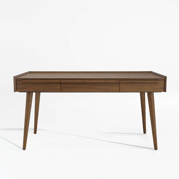 Tate 60" Walnut Desk with Outlet