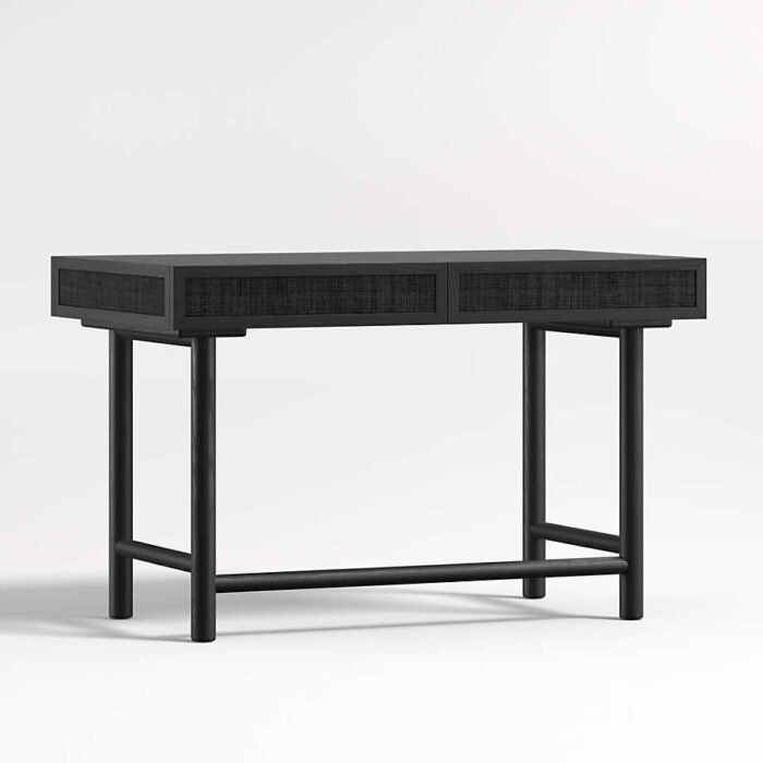 Emmer 48" Charcoal Oak Desk with Outlet