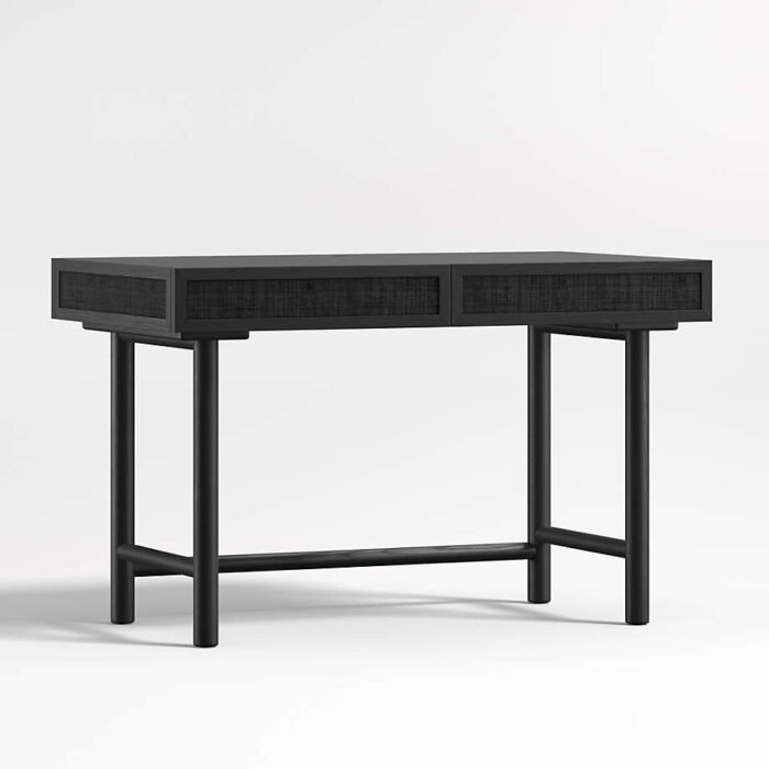 Emmer 48" Charcoal Oak Desk with Outlet