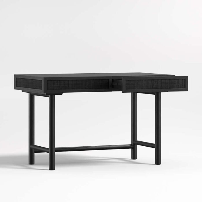 Emmer 48" Charcoal Oak Desk with Outlet