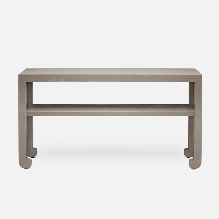 Askel Faux Raffia Console