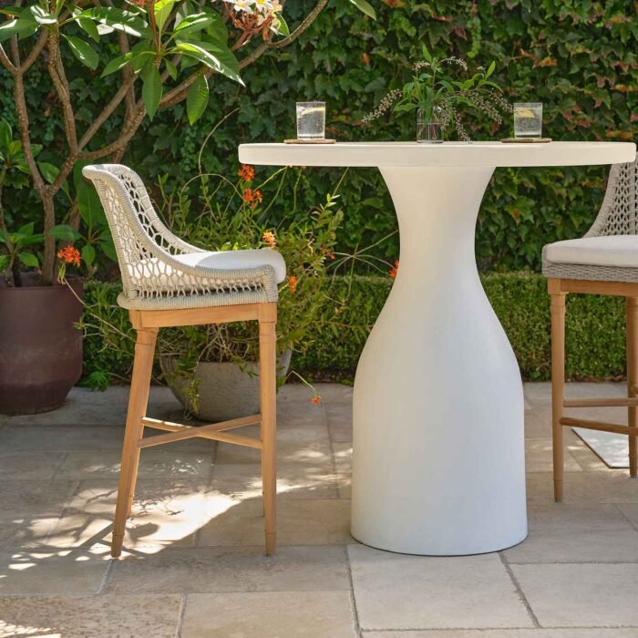 Chadwick Teak & Rope Bar Stool