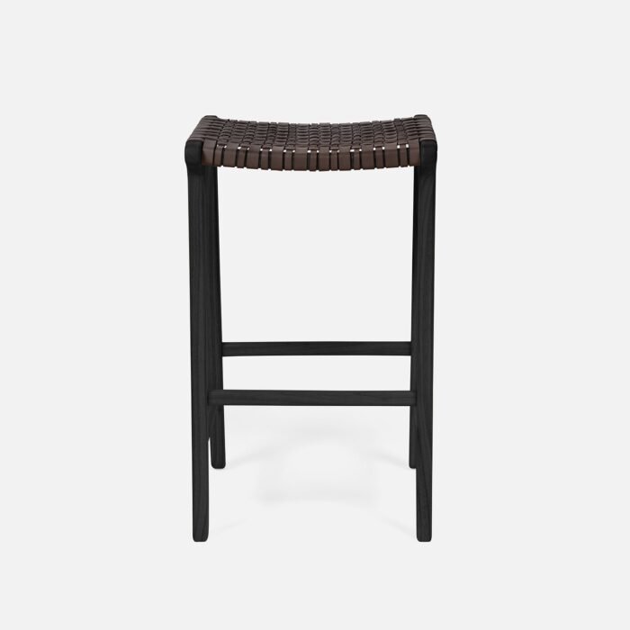 Percy Full-Grain Leather Counter Stool