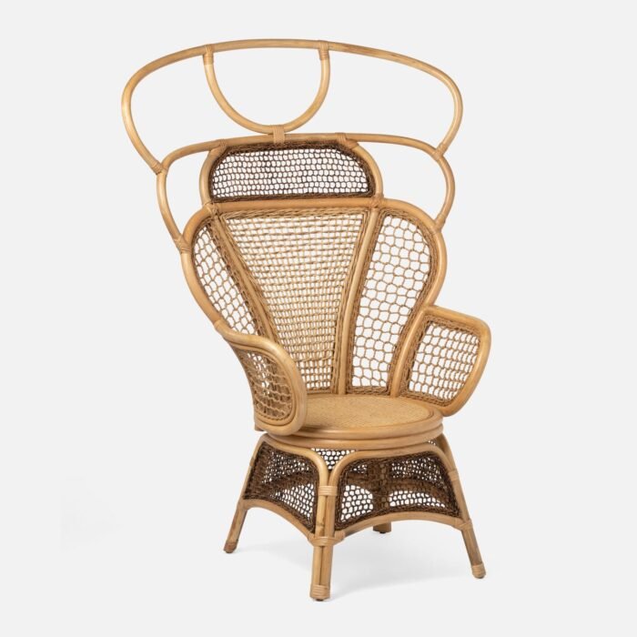 Safiya Rattan Wing Chair