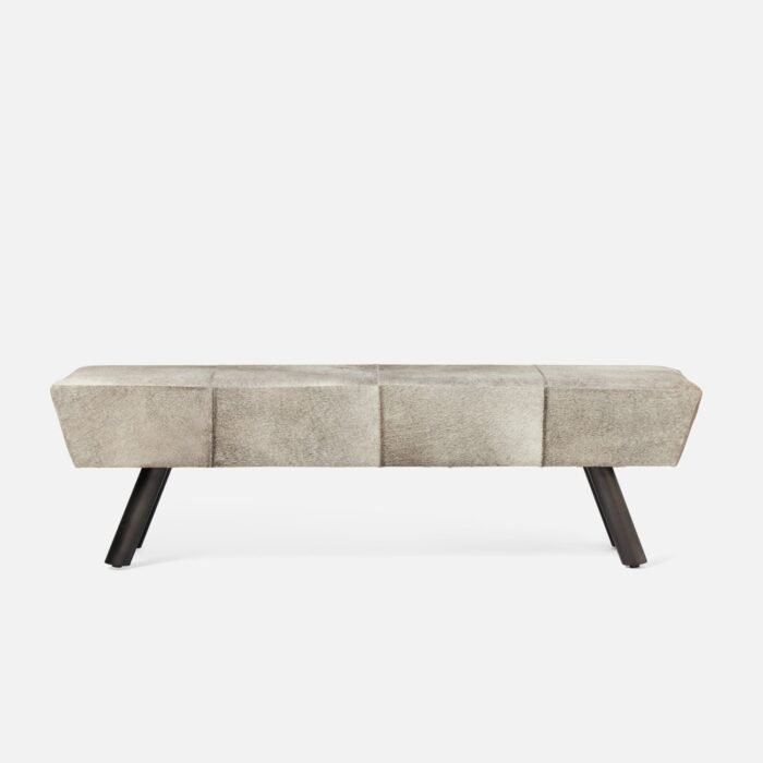 Trent Modern Hair-on-Hide Bench