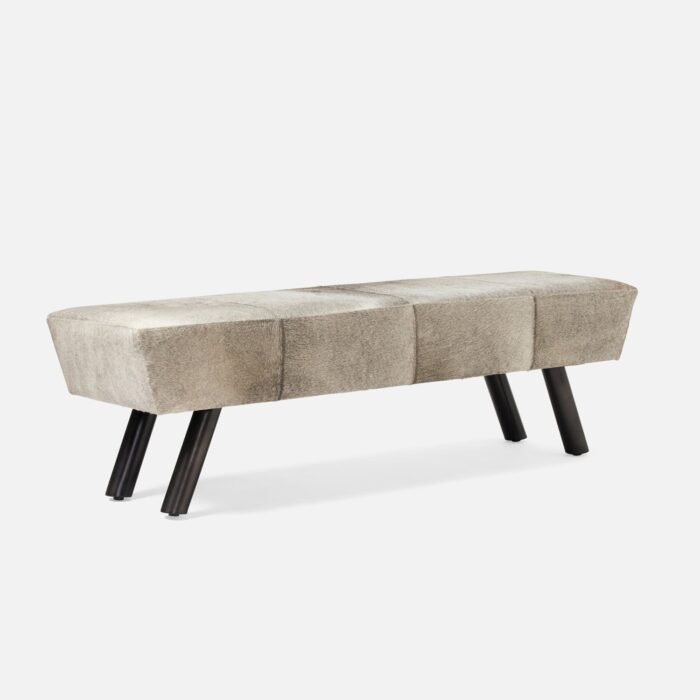 Trent Modern Hair-on-Hide Bench