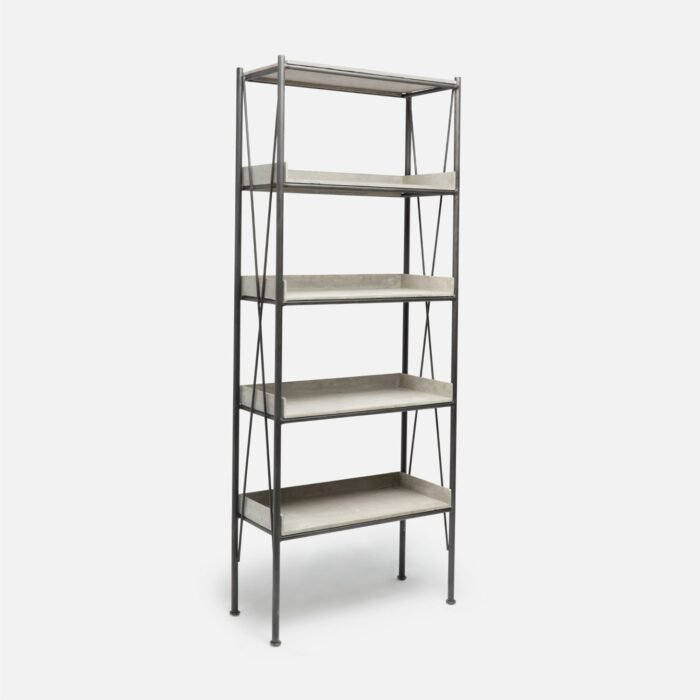 Wesley Industrial Metal Bookcase