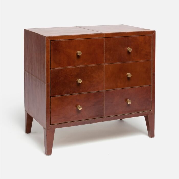 York Leather Nightstand