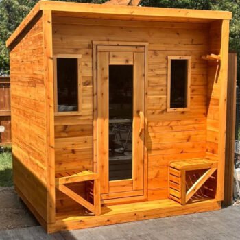 True North Saunas True North Canadian Made 5 Person Outdoor Traditional Cabin Sauna