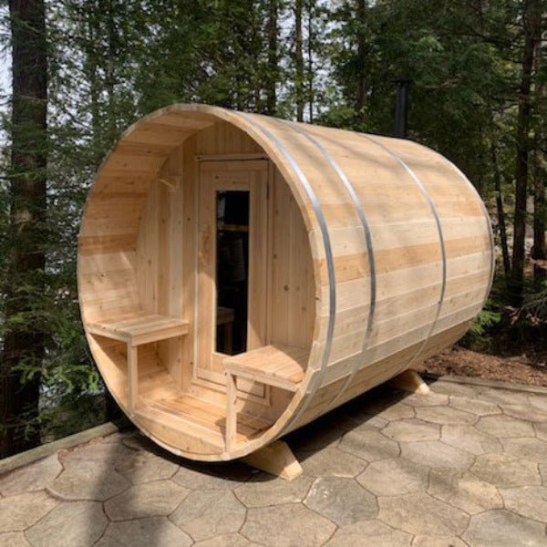 Dundalk LeisureCraft Dundalk LeisureCraft Canadian Timber Serenity 3-4 Person Barrel Sauna CTC2245W Dundalk LeisureCraft Dundalk LeisureCraft Canadian Timber Serenity 3-4 Person Barrel Sauna CTC2245W