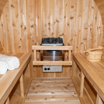 Dundalk LeisureCraft Dundalk LeisureCraft Canadian Timber Serenity 3-4 Person Barrel Sauna CTC2245W