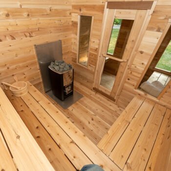Dundalk LeisureCraft Dundalk LeisureCraft Canadian Timber Georgian 5-6 Person Cabin Sauna With Changeroom