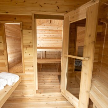 Dundalk LeisureCraft Dundalk LeisureCraft Canadian Timber Georgian 5-6 Person Cabin Sauna With Changeroom