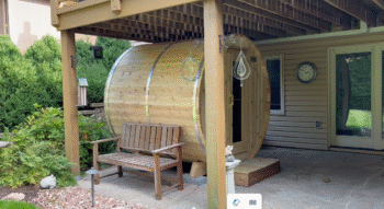 Dundalk LeisureCraft Dundalk LeisureCraft Canadian Timber Harmony 3-4 Person Barrel Sauna