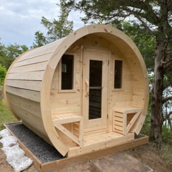 True North Saunas True North Schooner Canadian Made 2-8 Person Outdoor Traditional Barrel Sauna