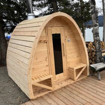 True North Saunas True North Canadian Made 4-8 Person Outdoor Traditional Tiny Pod Sauna