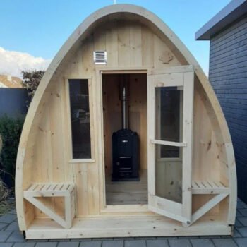 True North Saunas True North Canadian Made 4-8 Person Outdoor Traditional Large Pod Sauna